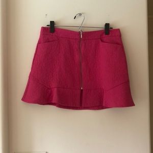 Sz. large hot pink Zara skirt with zip